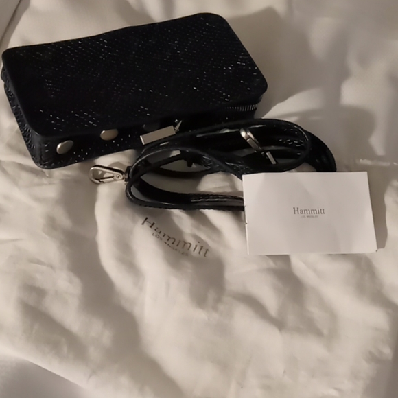 Small Blue Snake Skin Satchel - Picture 3 of 5